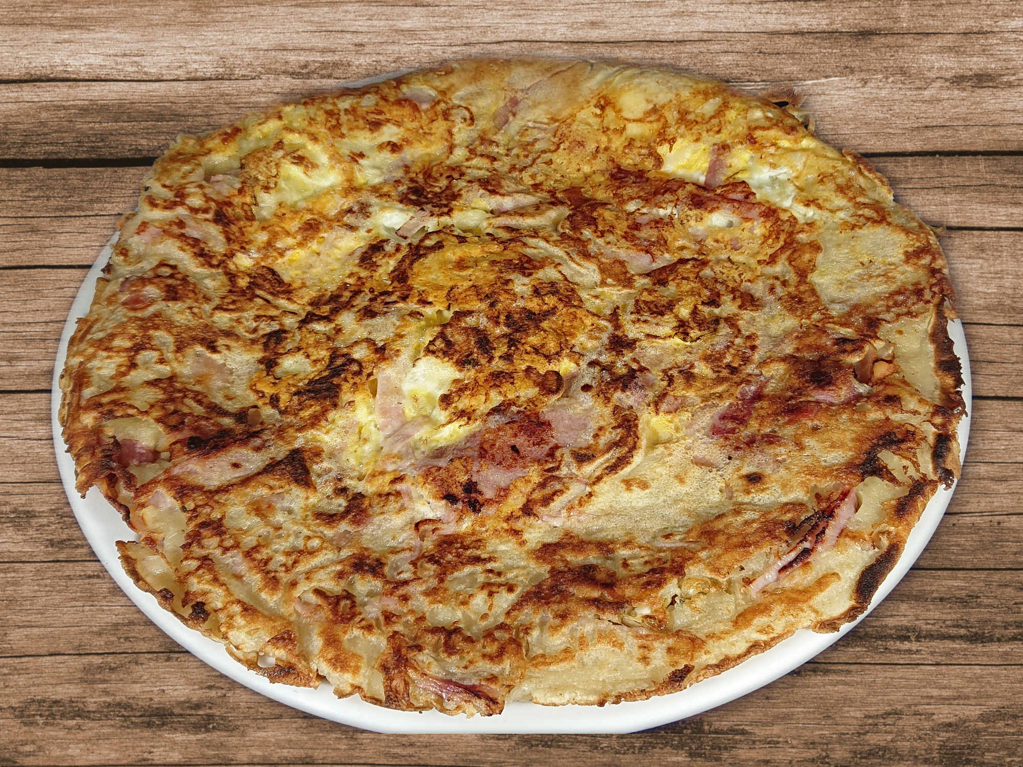 Dikke gevulde pannenkoek